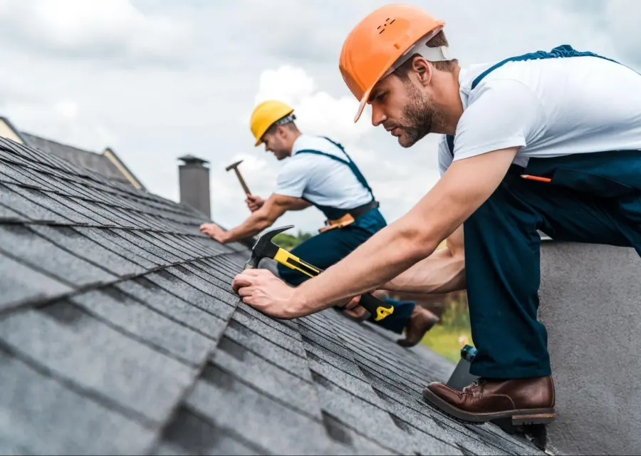 A tidy flat roof installation
